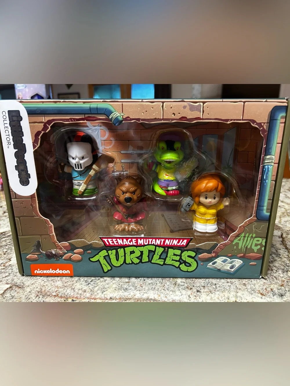 NIB Sealed Fisher-Price Little People TMNT 4 Character Collector Set Turtles